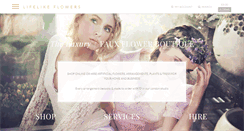 Desktop Screenshot of lifelikeflowers.com