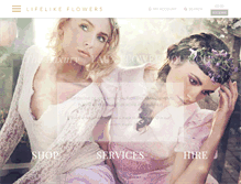 Tablet Screenshot of lifelikeflowers.com